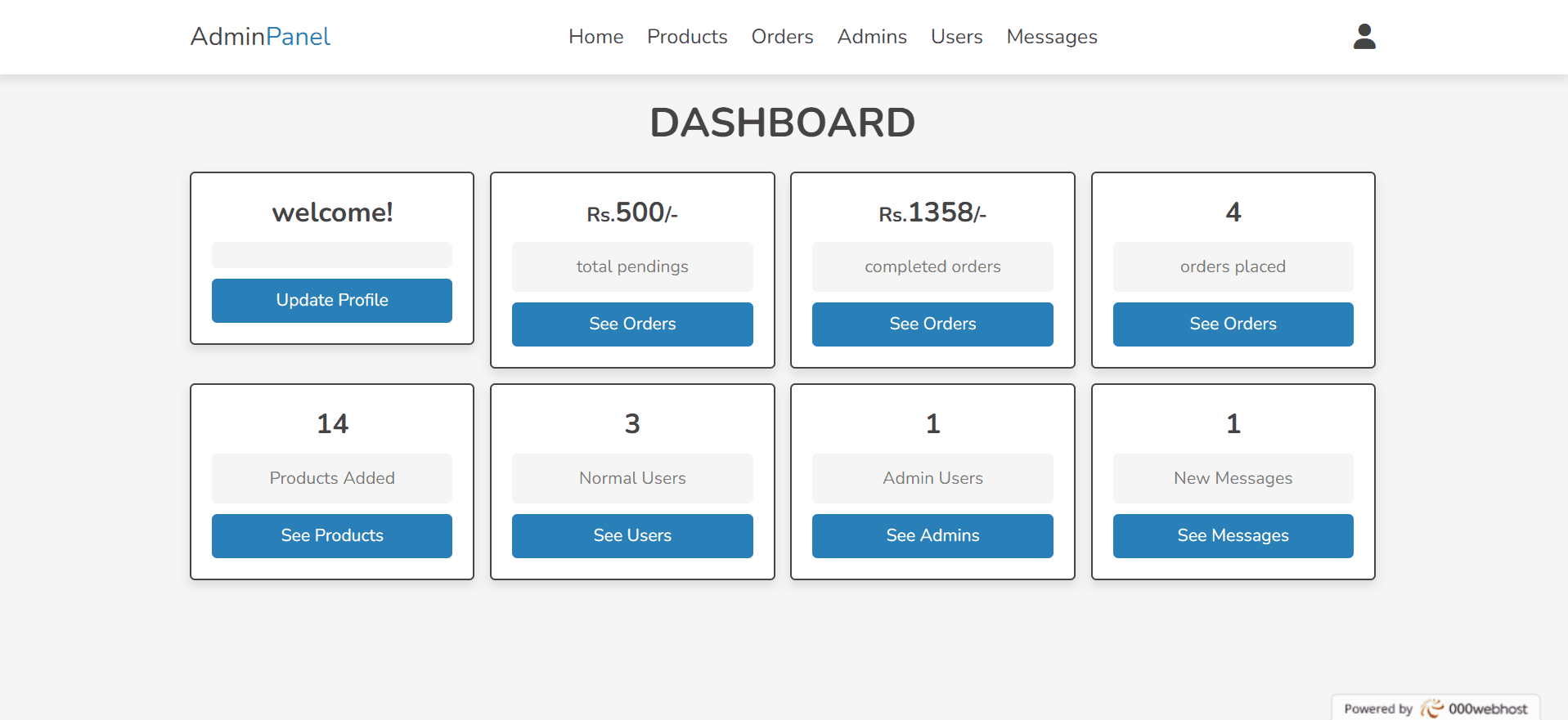 Kabul Project Management UI
